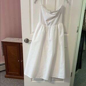 GAP Classic White Strapless Dress